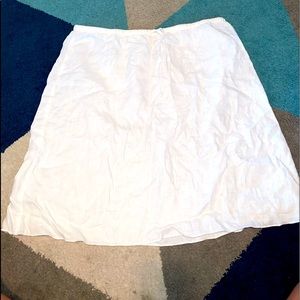 White linen skirt size XL